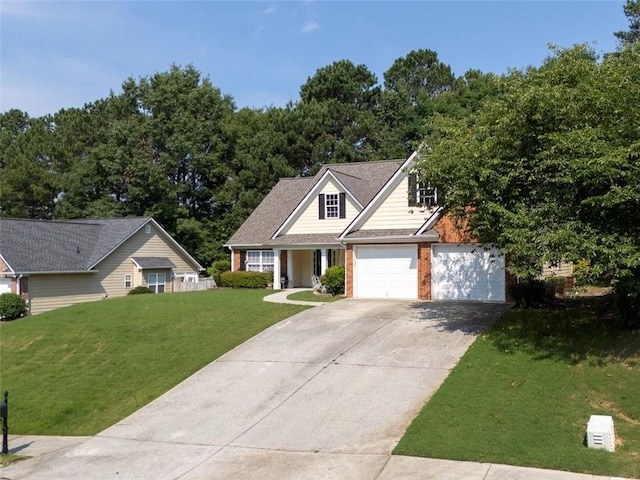 964 Natural Brook Trl, Lawrenceville, GA 30045 - traditional home featuring a front yard, concrete driveway, and brick siding
