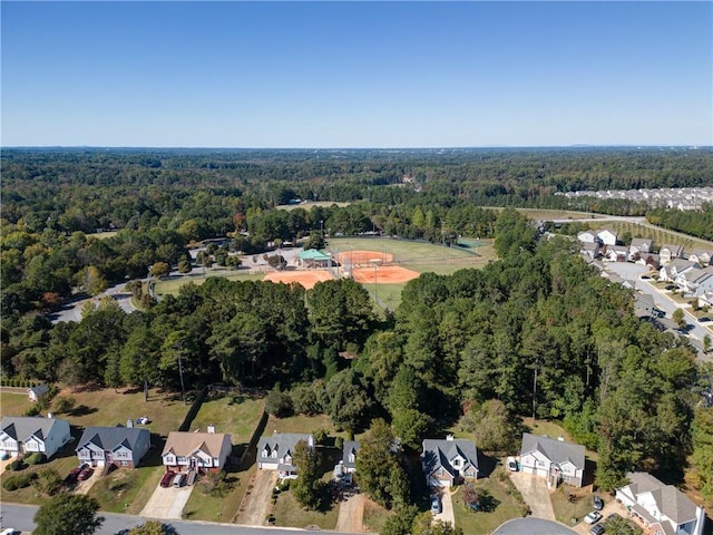 3265 Bethesda Park Ct, Lawrenceville, GA 30044 - aerial view of property's location with a forest and nearby suburban area