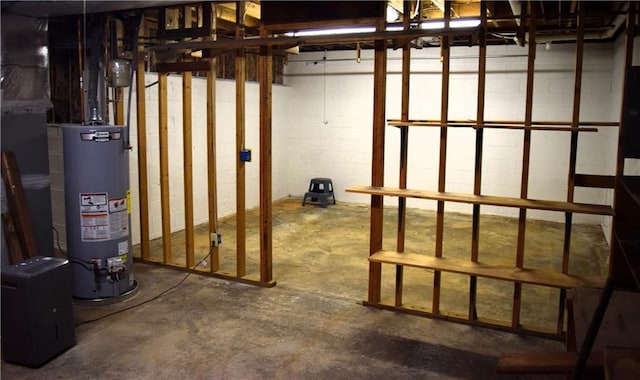 1521 Larkwood Dr, Canton, GA 30114 - unfinished below grade area featuring water heater