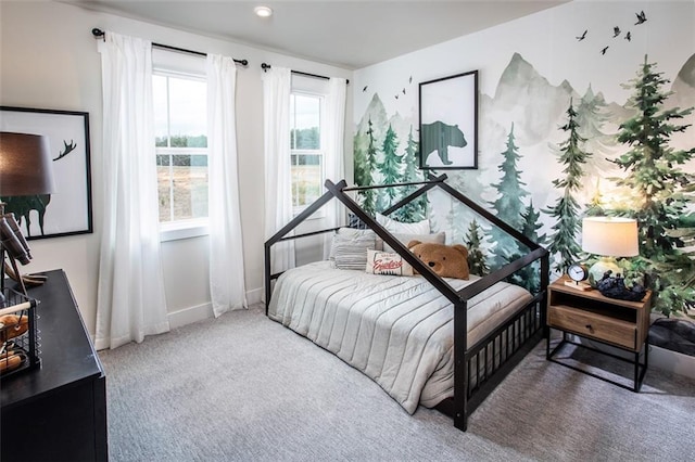 bedroom featuring carpet floors