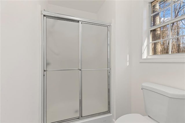 305 Bridgewater Ter, Canton, GA 30115 - bathroom featuring plenty of natural light and a shower with door