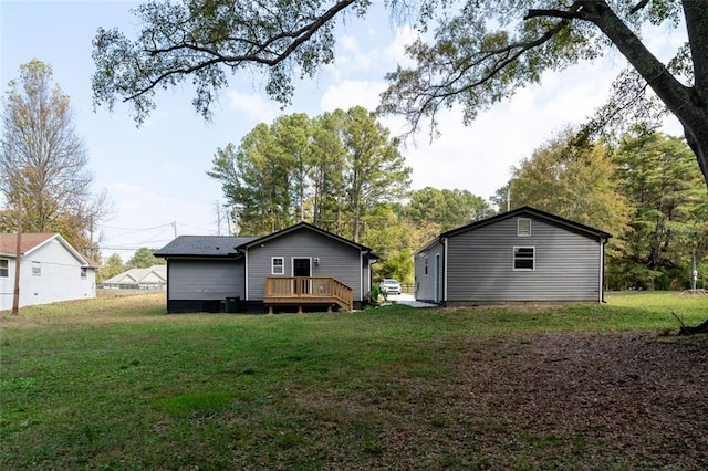 1912 Wax Rd, Aragon, GA 30113 - rear view of property with a deck and a yard