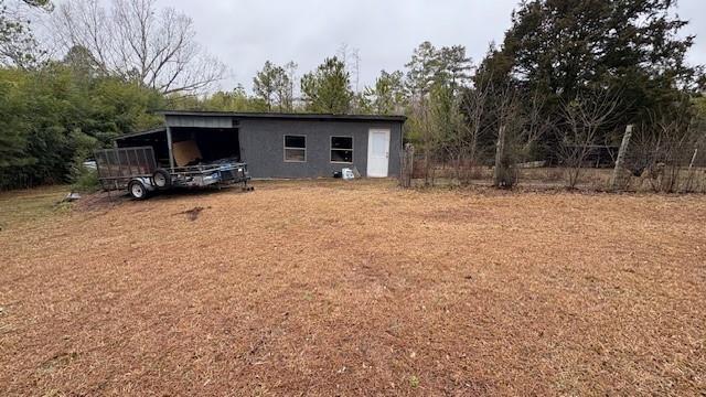 view of pole building with a carport