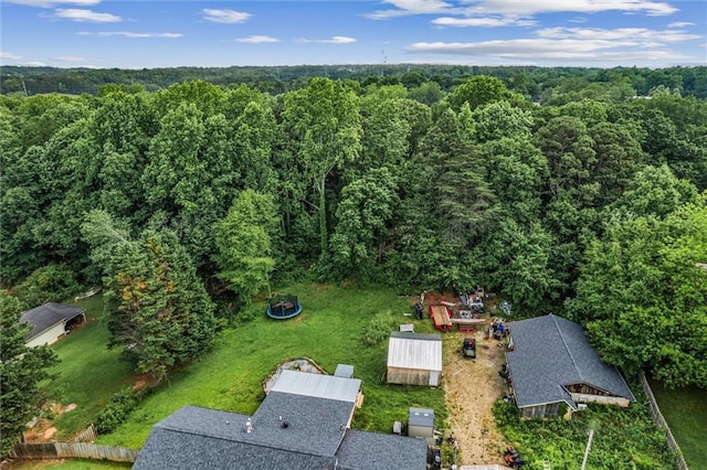 140 Wilbanks St, Buford, GA 30518 - aerial view of property's location with a heavily wooded area