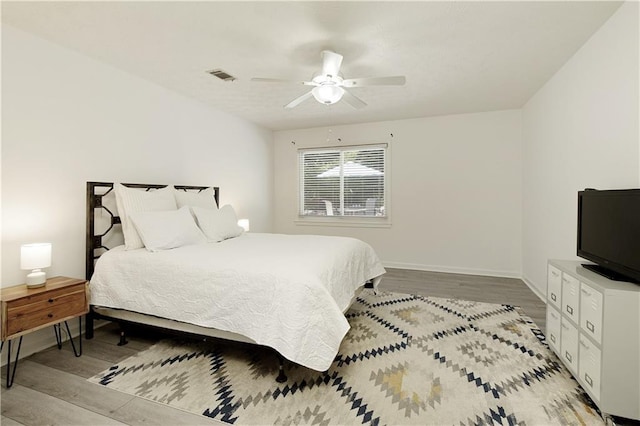 340 Monivea Ln, Roswell, GA 30075 - bedroom featuring light wood-type flooring, baseboards, and ceiling fan