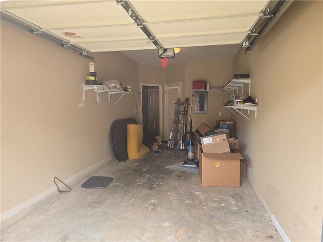 106 Trailside Way, Hiram, GA 30141 - garage with a garage door opener and electric panel