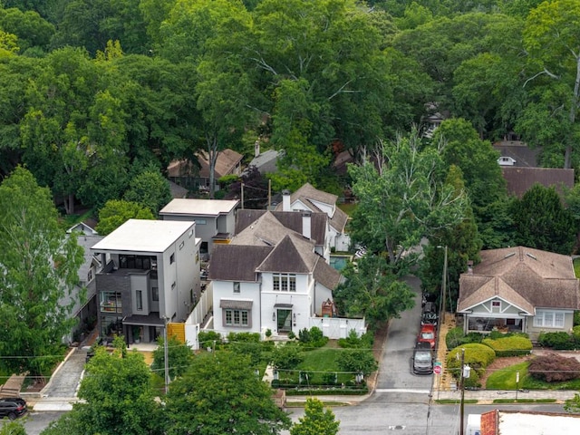 aerial view featuring a residential view