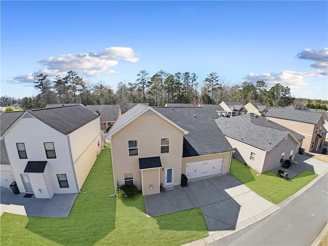 bird's eye view featuring a residential view