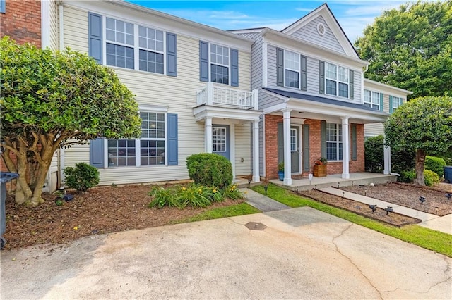 2754 Terrell Trace Dr, Marietta, GA 30067 - view of front facade with covered porch and brick siding