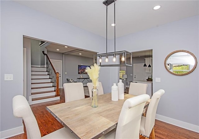 dining room featuring hardwood / wood-style floors