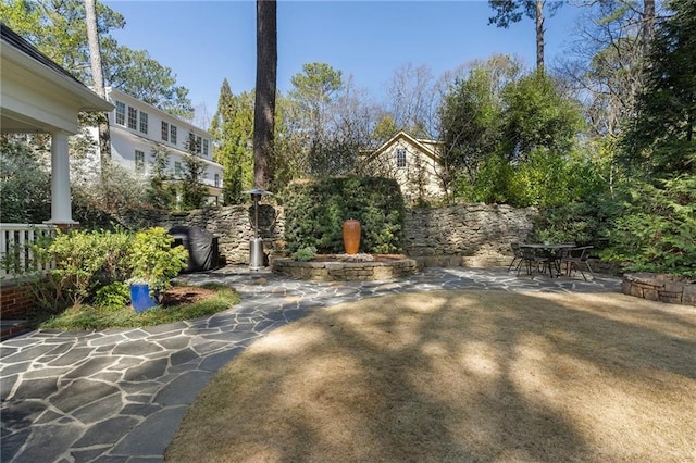 view of yard with a patio