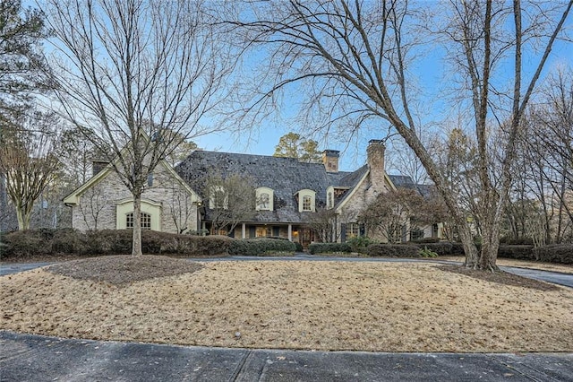 view of new england style home