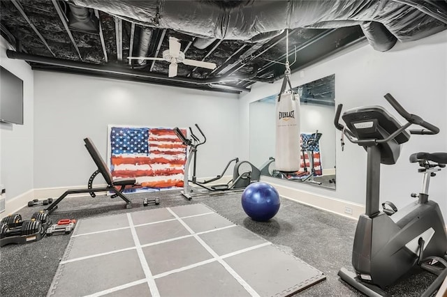 view of workout room