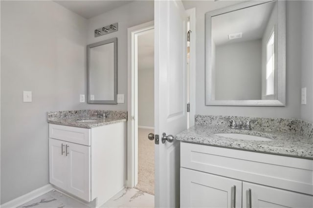 bathroom featuring vanity