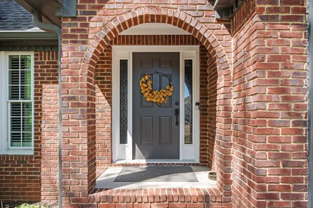 2689 Spring Rock Ct NE, Roswell, GA 30075 - doorway to property featuring brick siding