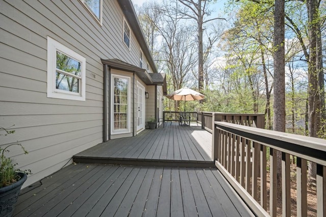 2689 Spring Rock Ct NE, Roswell, GA 30075 - view of wooden terrace