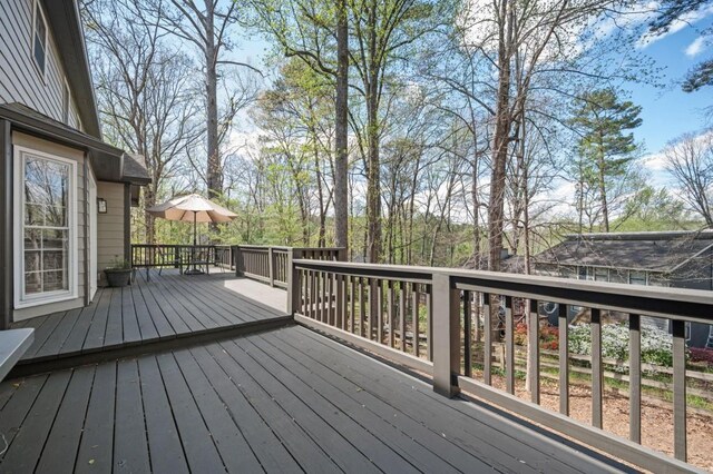 2689 Spring Rock Ct NE, Roswell, GA 30075 - view of wooden terrace