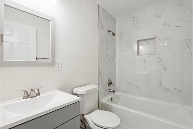 329 Cranfill Rd SE, Marietta, GA 30060 - full bath with toilet, vanity, and shower / tub combination