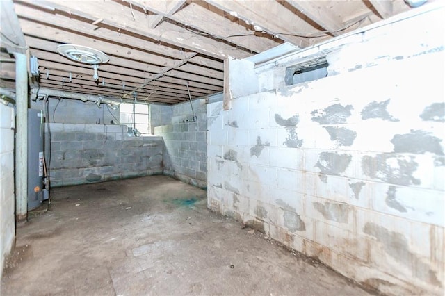 view of basement