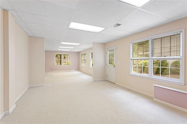 4770 Powers Park Ct NE, Marietta, GA 30067 - carpeted empty room featuring a drop ceiling and baseboards
