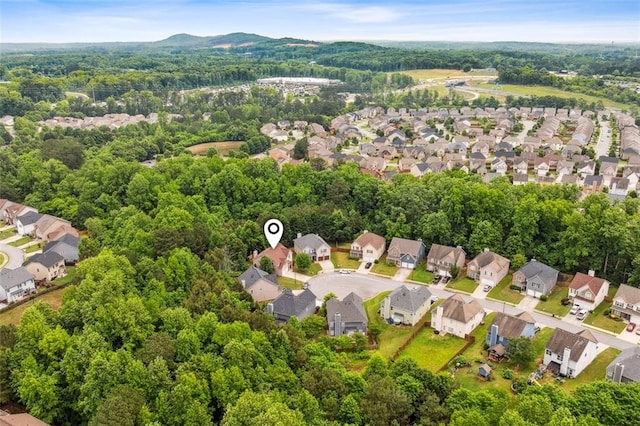 4515 Ambassador Way, Cumming, GA 30040 - aerial perspective of suburban area featuring a heavily wooded area