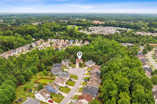4515 Ambassador Way, Cumming, GA 30040 - aerial perspective of suburban area featuring a heavily wooded area