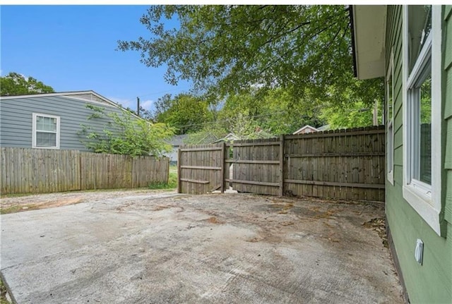 view of patio with fence