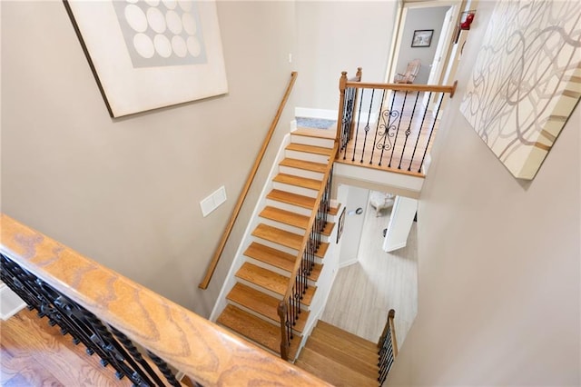 view of stairway