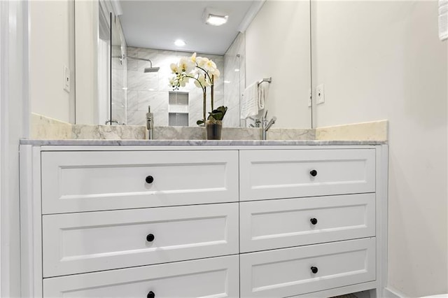 4178 Castle Pines Ct, Tucker, GA 30084 - full bathroom with double vanity and tiled shower