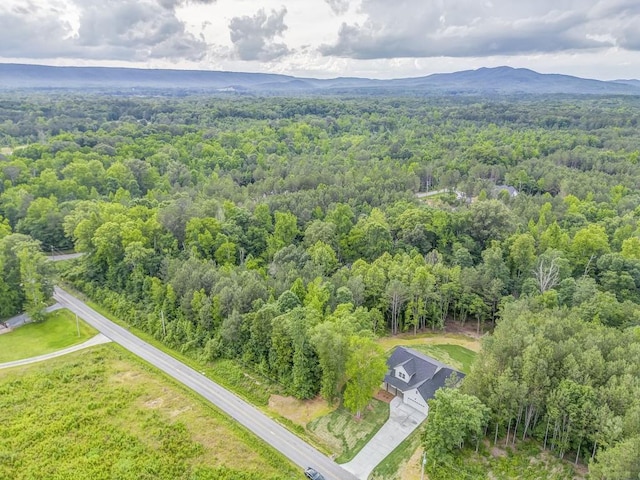 961 Goat Rd NW, Resaca, GA 30735 - aerial view of a heavily wooded area and a mountain backdrop