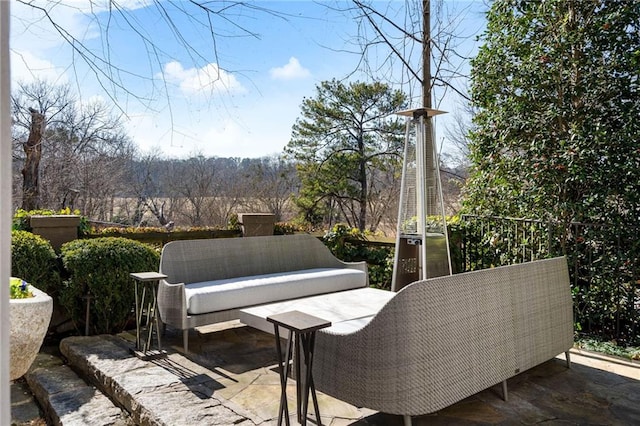 view of patio / terrace with an outdoor hangout area