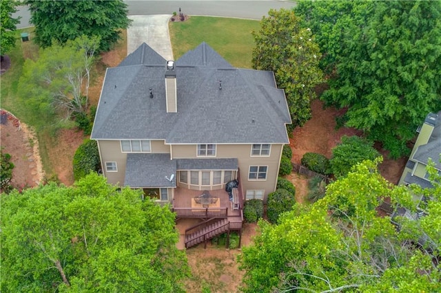 view of birds eye view of property