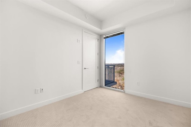 view of carpeted empty room