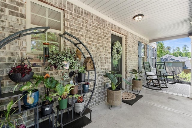 view of patio / terrace featuring covered porch