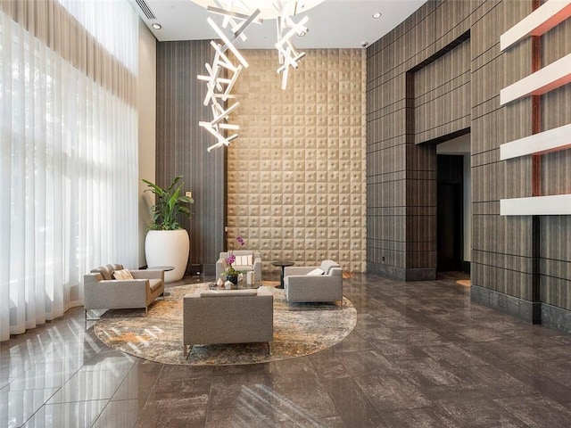 lobby featuring visible vents