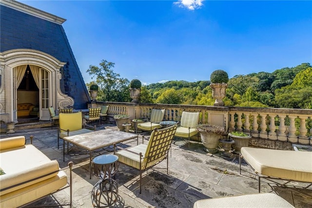 view of patio / terrace with an outdoor hangout area