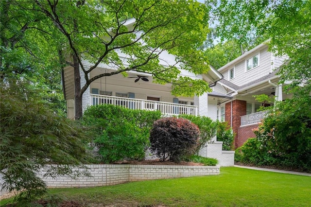 626 Elmwood Dr NE, Atlanta, GA 30306 - view of green lawn with a porch