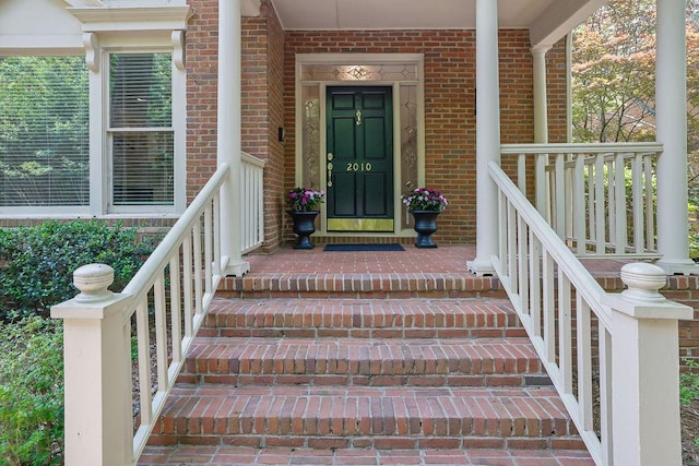 2010 Riverside Rd, Roswell, GA 30076 - property entrance with brick siding and covered porch