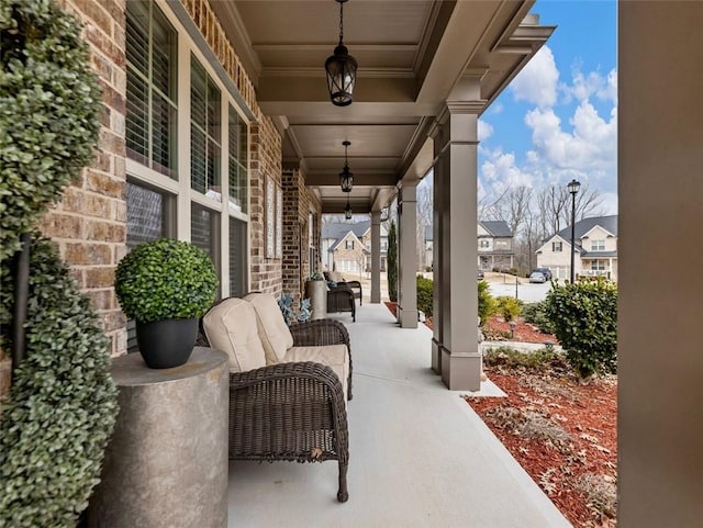 view of patio / terrace with covered porch