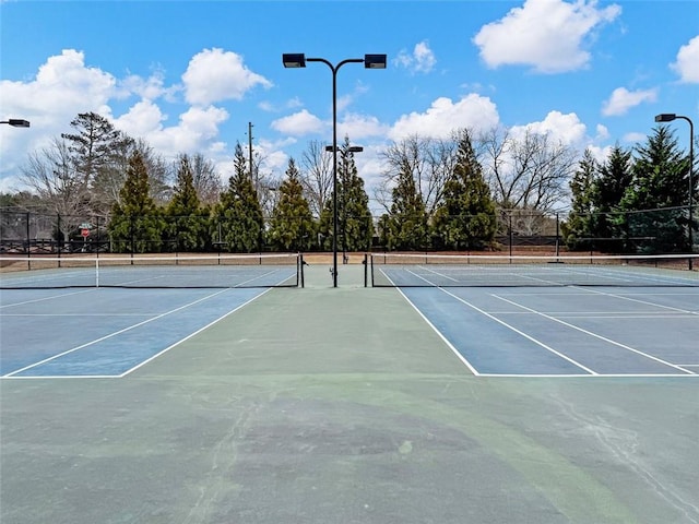 view of tennis court