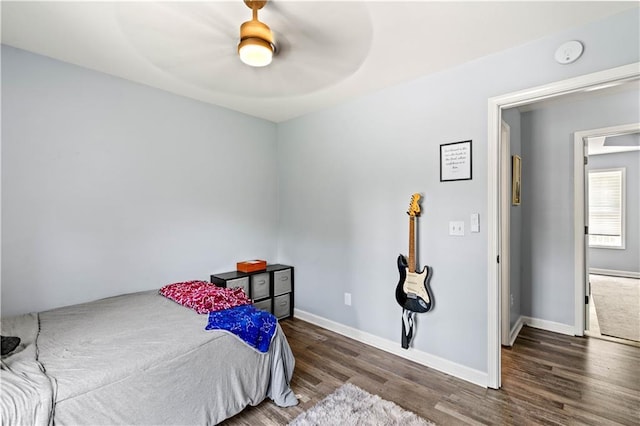 115 Donna Dr, Dawsonville, GA 30534 - bedroom featuring wood finished floors and a ceiling fan