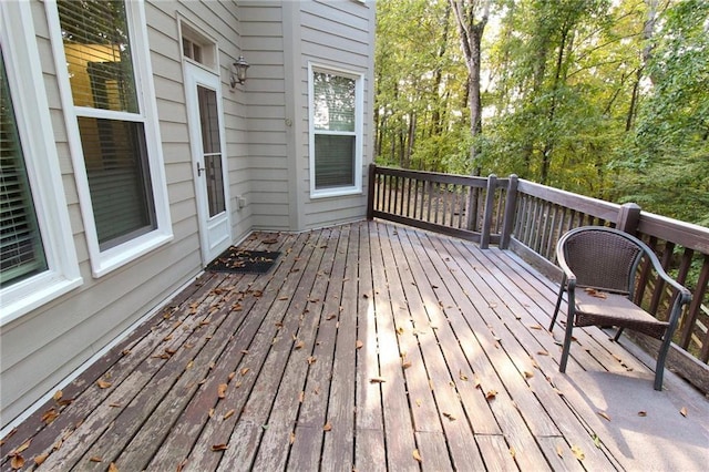 view of wooden terrace