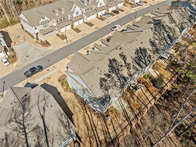 aerial view of residential area
