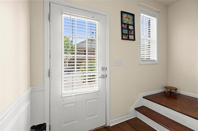 doorway to outside featuring healthy amount of natural light