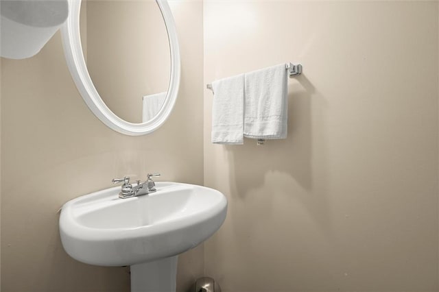 bathroom with a sink