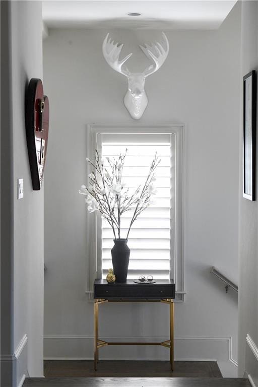 interior details featuring hardwood / wood-style floors