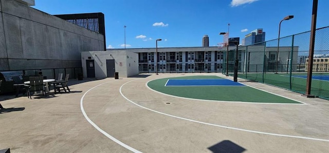 view of basketball court