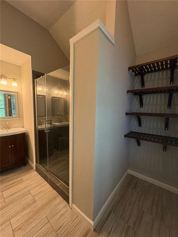 12 Barrington Ct, Sharpsburg, GA 30277 - interior space featuring vaulted ceiling and light wood-style flooring
