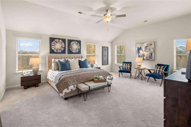 3064 Steinbeck Way, Atlanta, GA 30344 - bedroom with multiple windows, carpet floors, lofted ceiling, and baseboards