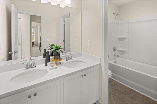 3064 Steinbeck Way, Atlanta, GA 30344 - full bath with double vanity, shower / tub combination, and toilet